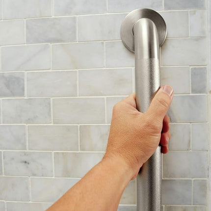 Moen 8742 Barra de sujeción de montaje seguro, 42 pulg., Acero inoxidable, Tamaño: 3 x 45 x 3