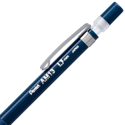 Porte-mine Pentel Sharp HD (1,3 mm), corps bleu foncé, (1) recharge de mines Super Hi-Polymer (AM13LBP)