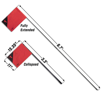 GoSports Golf Flags 3 Pack Great for Practice and Backyard Family Golf Games