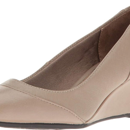 LifeStride Women's Dreams Wedge Pump Stone 11 M US