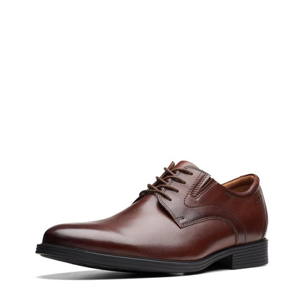 Clarks Men's, Whiddon Plain Toe Oxford, Mahogany L