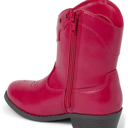 Botas vaqueras Western de Gymboree para niña y niña pequeña, rojas, 3 Big Kid