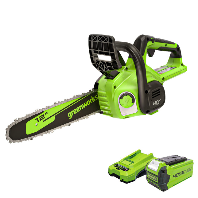 Greenworks 40V 12" Cordless Compact Chainsaw (Grea