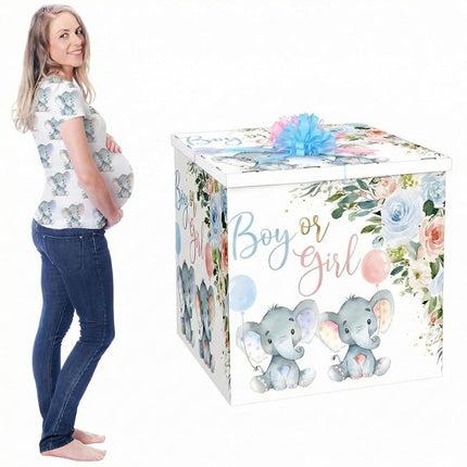 AmazingSpark 28in Jumbo Gender Reveal Gift Box Kit