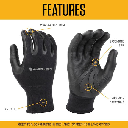 Carhartt Men's Ergo Pro Palm Glove, Grey, Medium