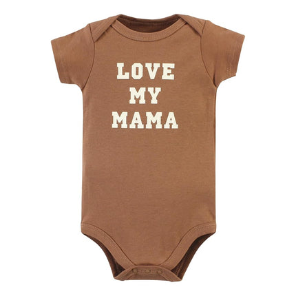 Hudson Baby Body de Algodón Unisex para Bebés, Marrón Marino Mamas Boy Paquete de 5, 12-18 Meses, Marrón Marino Mamas Boy Paquete de 5, 12-18 Meses