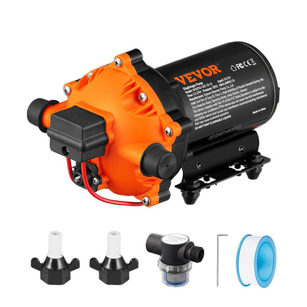 VEVOR Water Diaphragm Pump, 20.8 LPM Flow, 4.8 bar