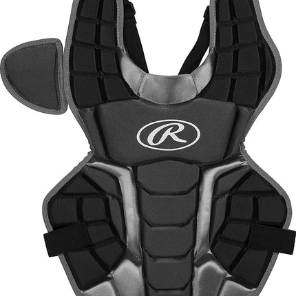 Rawlings | Renegade Series Baseball Catcher's Set | NOCSAE Certified | Intermediate Ages 12-15 | Black/Silver