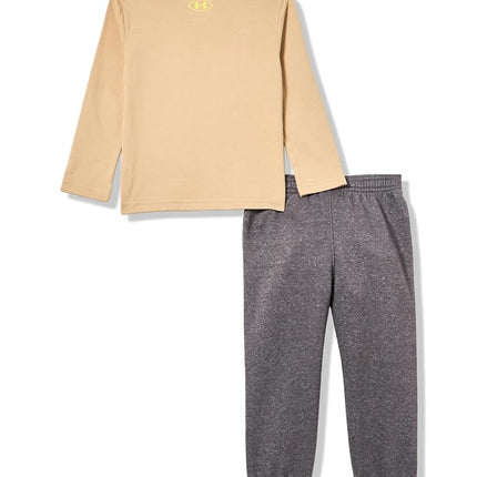 Conjunto corto de pantalón o short cohesivo para niños Outdoor de Under Armour y top, Field Khaki Bear Fishing Set, 2 años