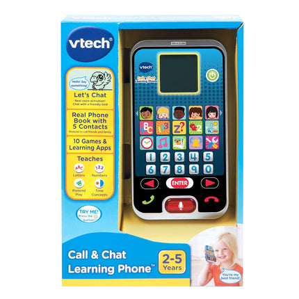 Teléfono didáctico con llamadas y chat VTech, negro