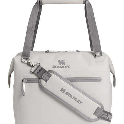 Stanley All Day Julienne Midi Soft Cooler Bag and Lunch Box 12 Quarts | 20 Can Cooler with Handles and Strap | Stays Cold for Hours | Insulated Travel Bag with Zipper | BPA-Free | Ash
