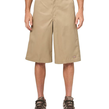 Dickies Pantalones Cortos de Trabajo Holgados Multiusos para Hombre, Caqui, 38 Regular