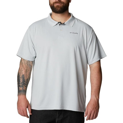 Columbia Men's Utilizer Polo Shirt, Cool Grey, Large Tall