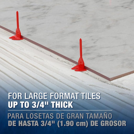 QEP 99812 LASH 360 Tile Leveling System 1/8" Posts (300 Pack)