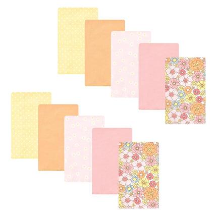 Hudson Baby Unisex Baby Cotton Flannel Burp Cloths