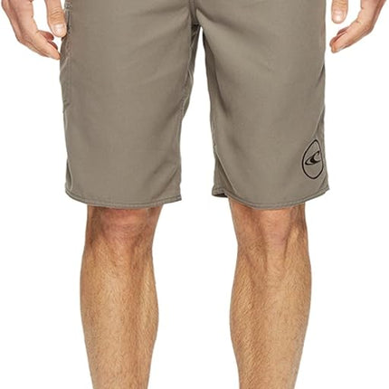 O'NEILL Boardshorts Homme 21 Pouces - Caleçon de bain résistant à l'eau pour homme avec tissu stretch à séchage rapide et poches, Charcoal, 32