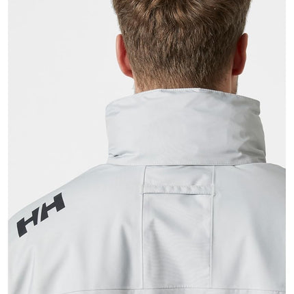 Helly Hansen Men's Crew Hooded Midlayer Jacket, Grey Fog 2.0, 3XL