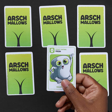 Hasbro Gaming Arschmallows Game | Marshmallow Butt Game | Funny Party Card Games for Teens, Adults, and Families | 2 to 6 Players | Indoor Summer Activities | Ages 13+ (Amazon Exclusive)