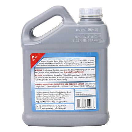 AL-NEW Aluminum Restoration Solution | Clean + Restore + Shine + Polish Garage Doors, Window Frames, Patio Furniture, and Stainless Steel (32 oz.)