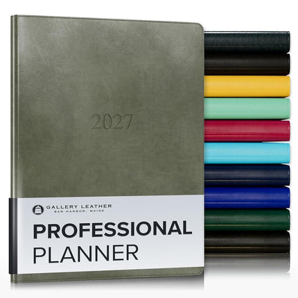 Gallery Leather Professional Planner 2026-2027 Aca