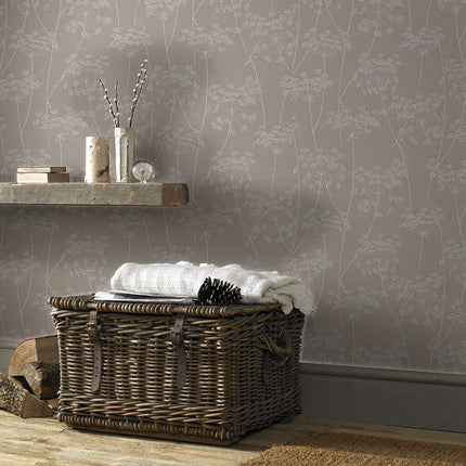 Graham & Brown 33-301 Aura Wallpaper, Taupe