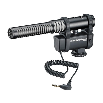 Audio-Technica AT8024 Stereo/Mono Camera-Mount Microphone,Black