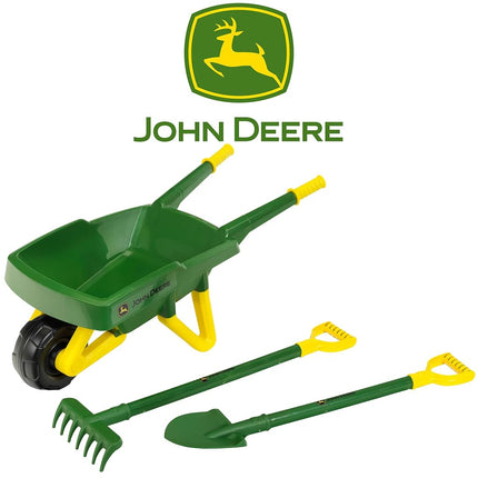 John Deere Kids Wheelbarrow Set, 78 cm Length