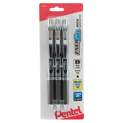 Pentel EnerGel RTX Retractable Liquid Gel Pen, Bol