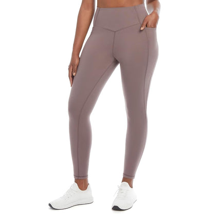 Jockey Womens Contour Pocket High Waist Full Length Leggings, Plum Truffle, Large