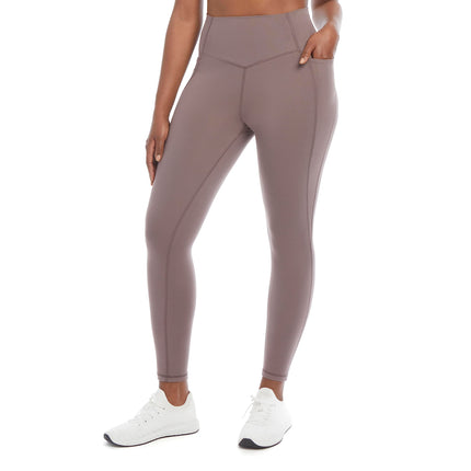 Jockey Womens Contour Pocket High Waist Full Length Leggings, Plum Truffle, Large
