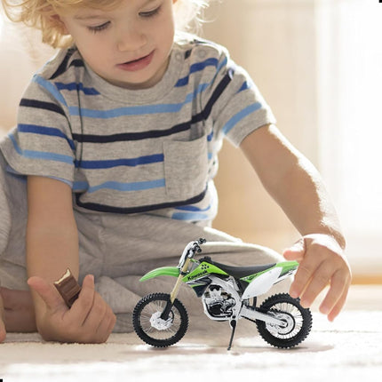 RISOPEN 1:12 Dirtbike Toy Model Motorcycle for Kawasaki KX450F Green