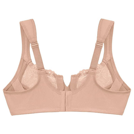 Glamorise Low Cut Wonderwire Lace Underwire Bra 1240 (Women's & Women's Plus)