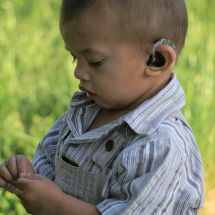 Ear Gear - Hearing Instrument Protection - Original Cordless Beige (Fits hearing instruments 1.25" - 2")