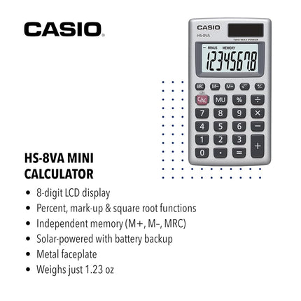 Casio Inc. HS8VA Standard Function Calculator