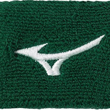 Mizuno 2" Wristband G2, Forest, ONE Size FITS All (ONE)