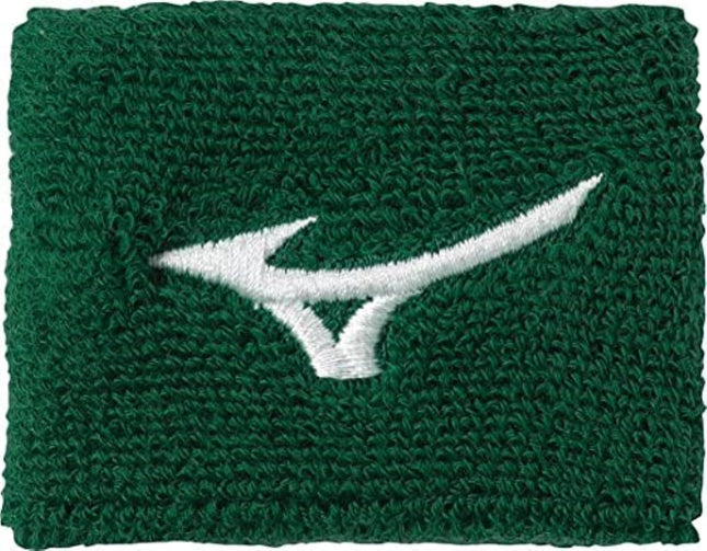 Mizuno 2" Wristband G2, Forest, ONE Size FITS All 