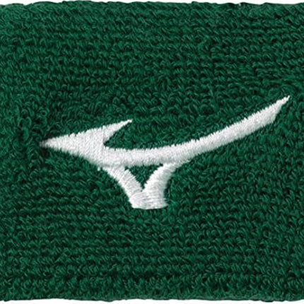 Mizuno 2" Wristband G2, Forest, ONE Size FITS All 