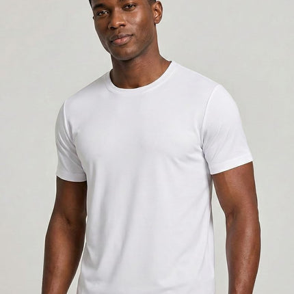 Liberty Imports 5 Pack Men’s Active Quick Dry Crew Neck T Shirts | Athletic Running Gym Workout Short Sleeve Tee Tops Bulk, White/Navy/Gray/Charcoal/Black, XXL