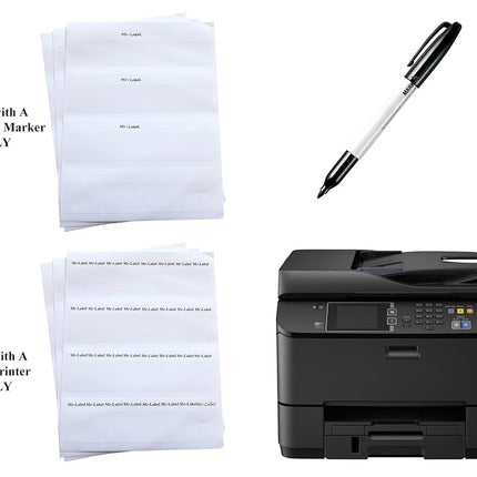 Mr-Label Self-Laminating Wrap Around Cable Labels - Letter Sheet Laser Printer Only - for Wire Marking Identification (25 Sheets (800 Labels), Red)