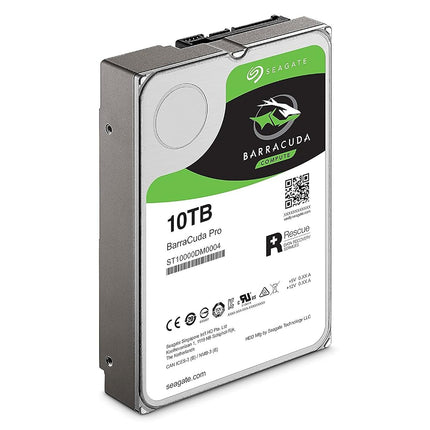 Disco duro interno Seagate HDD de 10 TB BarraCuda Pro SATA de 3,5" para ordenador - Plata