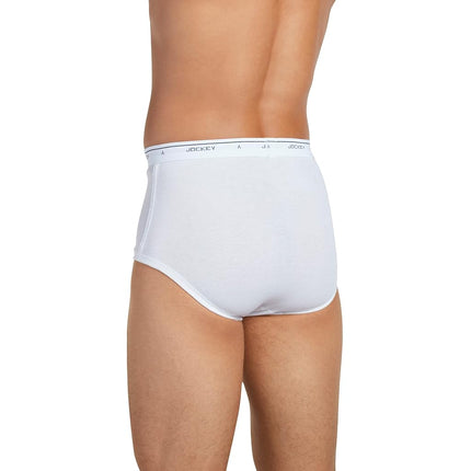 Slip classique taille haute Jockey pour hommes - Lot de 3 - Blanc - 42