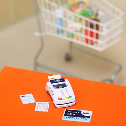Theo Klein 7266 Pay Terminal with Light & Sound | Battery-Powered Addition to Toy Cash registers | Incl. Contactless Payment Function | Toy for Children from 3 Years Old
