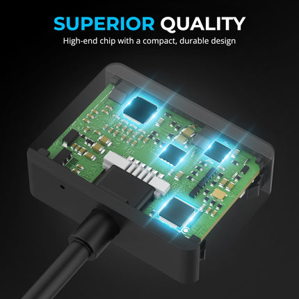 SABRENT Audio Interface USB Sound Card, USB Type-C to 3.5mm Audio Adapter