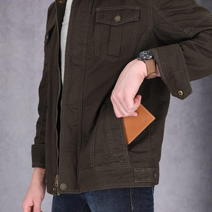 Cartera plegable Timberland de piel para hombre con bolsillo adjunto, para viaje, color tostado (Cloudy), talla única del Reino Unido