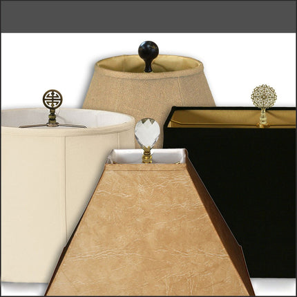 Royal Designs HA-1001-9.5BR-1 Heavy Duty Lamp Harp Finial and Lamp Harp Holder Set, 9.5", Polished Brass