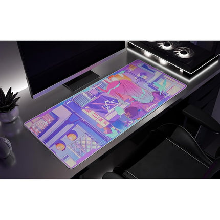 Starforge - Jellyfish Crossing Gaming Desk Mat – Large Extended Mouse & Keyboard Pad
