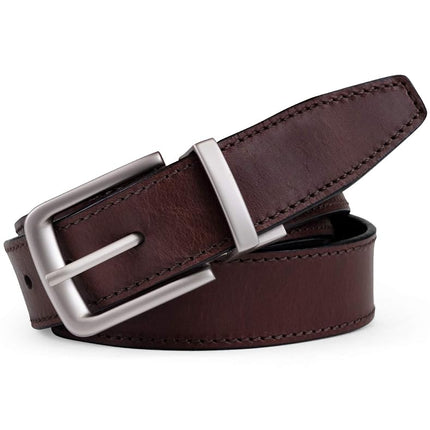 Timberland Men's Classic Leather Reversible Belt, Brown/Black, 44