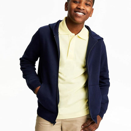 French Toast Little Boys' Fleece Hoodie, Black, 4
