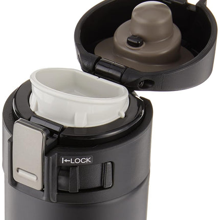 Zojirushi SM-KHE36BA 0.36-Liter Stainless Steel Travel Mug, 12-Ounce, Black