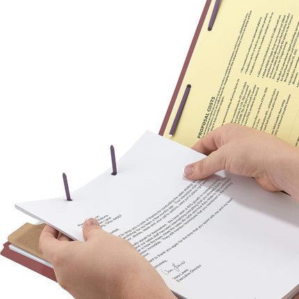 Carpeta de clasificación Smead Endflap, tamaño carta, corte recto, 1 divisor, 10 por caja (26855)